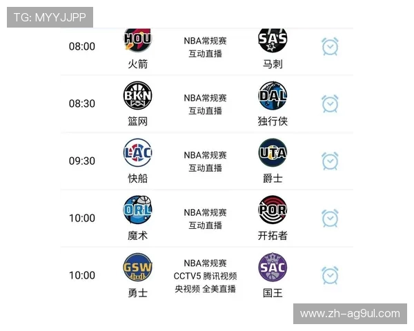 NBA季前赛直播平台及赛程安排